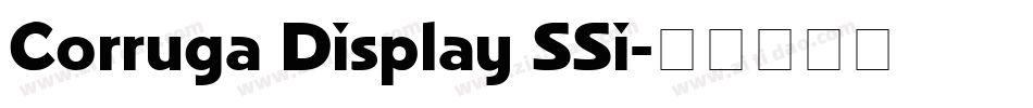 Corruga Display SSi字体转换